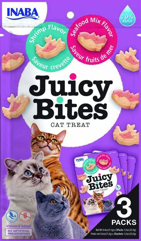 Inaba Juicy Bites Kattensnack Garnaal 0 003 kg