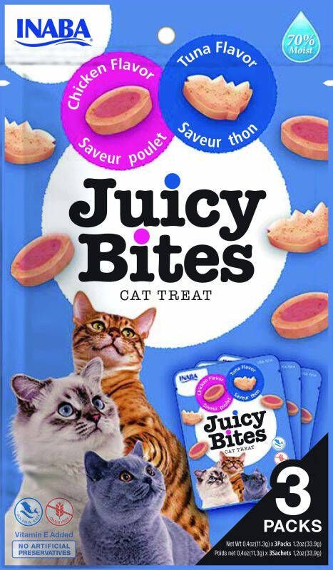 Inaba Juicy Bites Kattensnack Kip Tonijn 0 003 kg