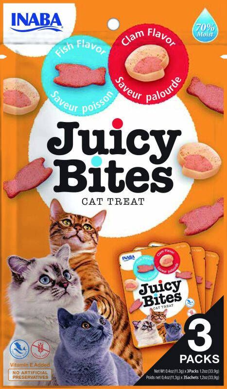 Inaba Juicy Bites Kattensnack Mossel Vis 0 003 kg