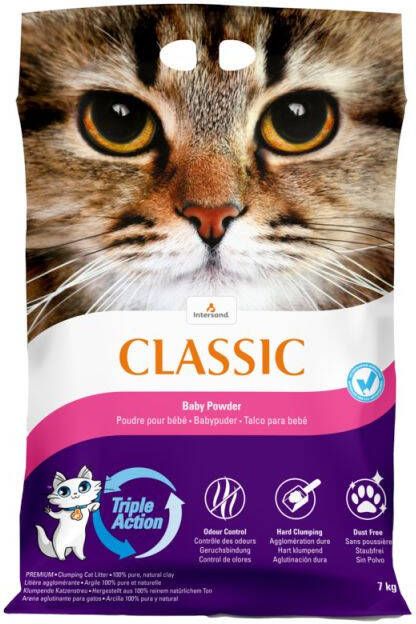 Intersand Classic Baby Powder Kattenbakvulling Fijn 7 kg