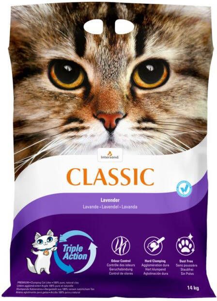 Intersand Classic Lavender Kattenbakvulling Fijn 14 kg