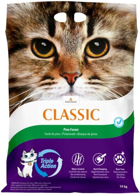 Intersand Classic Pine Forest Kattenbakvulling Fijn 14 kg