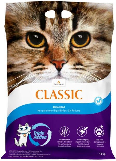 Intersand Classic Unscented Kattenbakvulling Fijn 14 kg