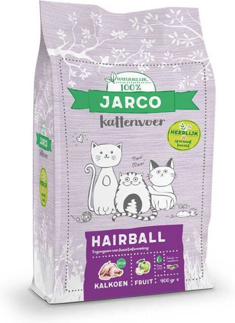 Jarco Hairball Kattenvoer Kalkoen 2 kg