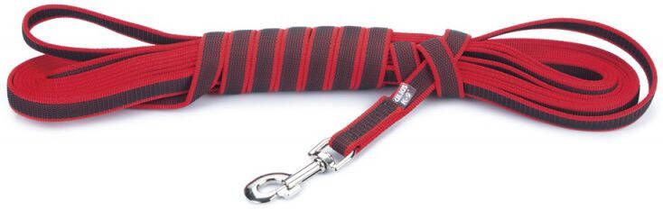 Beeztees Julius-K9 Antislip hondenriem 10 meter rood