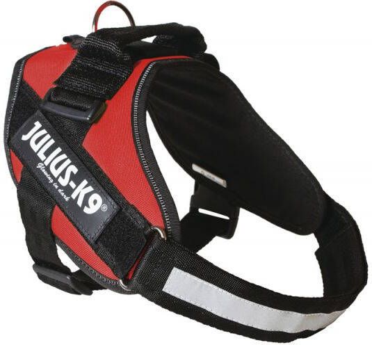WOHI Julius K9 Idc Krachtharnas 0-m-l: 58-76 Cm 40 Mm Rood Voor Hond