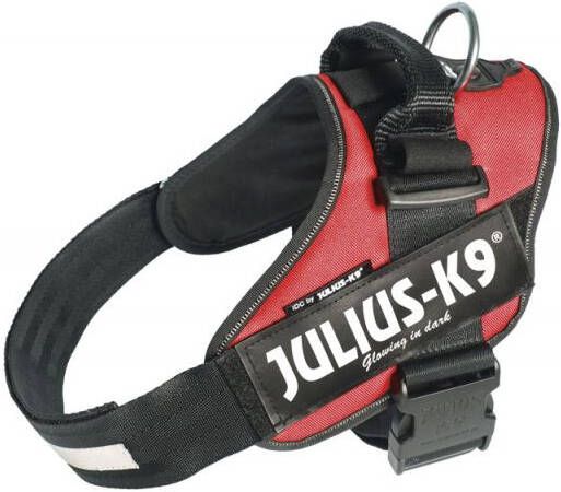WOHI Julius K9 Krachtharnas Idc 1-l: 63-85 Cm 50 Mm Rood Voor Hond