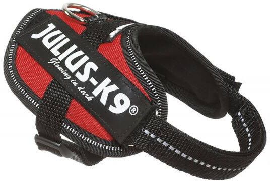Dobeno Julius K9 Power Idc Babyharnas 2-xs-s: 33-45 Cm 18 Mm Rood Voor Hond