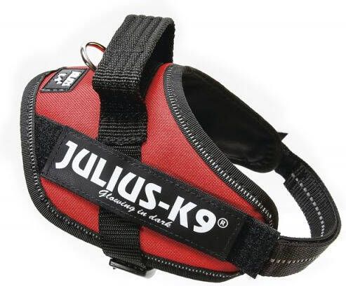 Dobeno Julius K9 Hondentuigje Mini 49 Tot 67 Cm Nylon Rood zwart