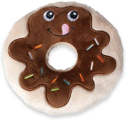 Karlie Donut Knuffel Hondenspeelgoed Bruin 14x14x4 cm