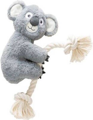 Karlie Klim Koala Knuffel met Flostouw Hondenspeelgoed Grijs 18x9x40 cm