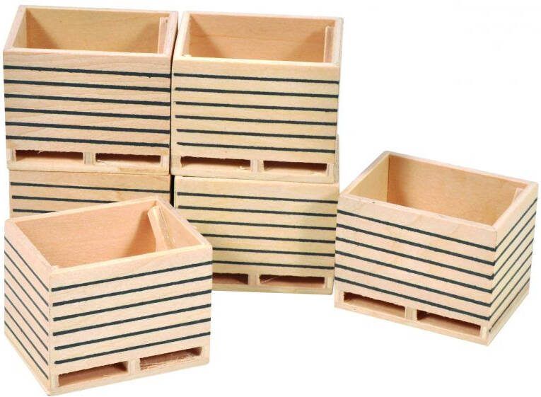 Kidsglobe Kids Globe Houten aardappelkist (6x) 1:32 Accessoires - Foto 3