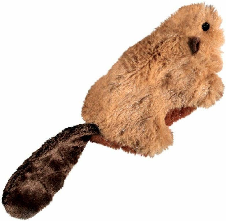 Kong Bever Pluche Kattenspeeltje Bruin 1 stuk
