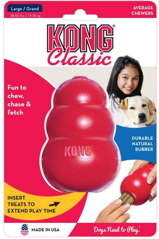Kong Classic Vulbaar Hondenspeelgoed Rood L 10 cm