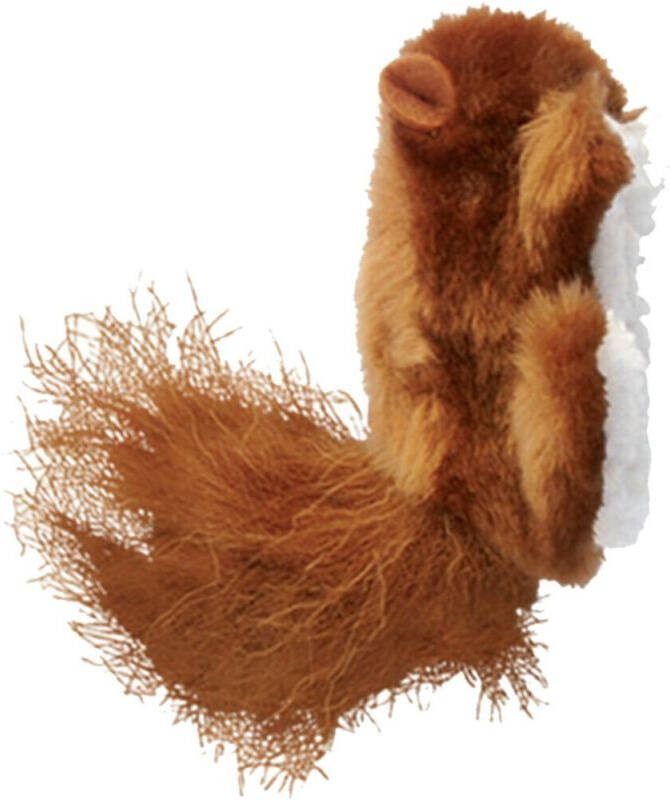 Kong Eekhoorn Pluche Kattenspeeltje Bruin 1 stuk