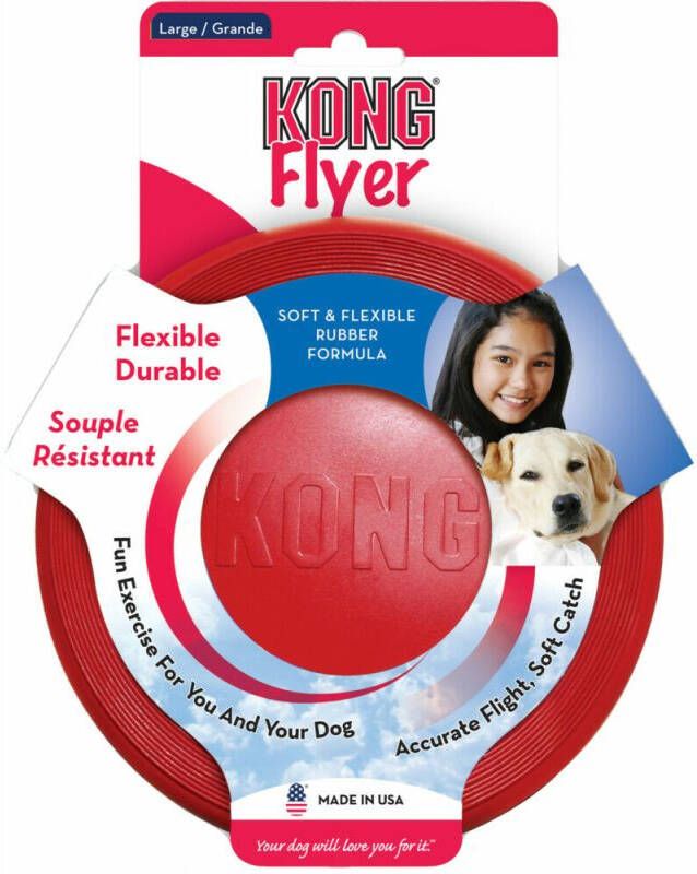 Kong Flyer Frisbee Frisbees Rood ⌀22 5 cm