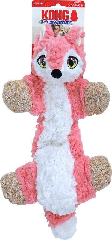 Kong Low Stuff Flopzie Vos Knuffel Hondenspeelgoed M 41x17 cm