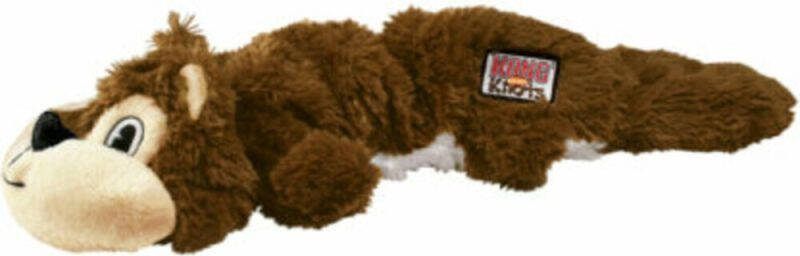 Kong Scrunch Knots Eekhoorn Knuffel Hondenspeelgoed Bruin M L 40 cm