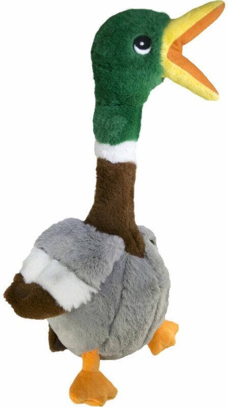 Kong Shakers Honkers Eend Pluche Knuffel Hondenspeelgoed Multi color S 17 0x27 5x13 5 cm