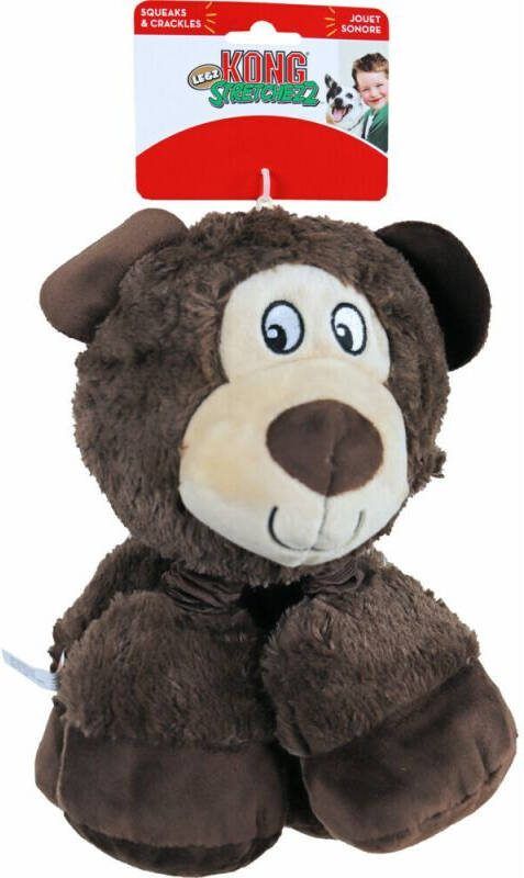 Kong Stretchezz Legz Beer Pluche Knuffel Hondenspeelgoed L 29 cm