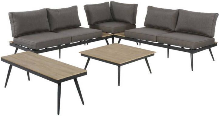 Lesliliving Outdoor Living Loungeset Arezzo Antraciet - Foto 6