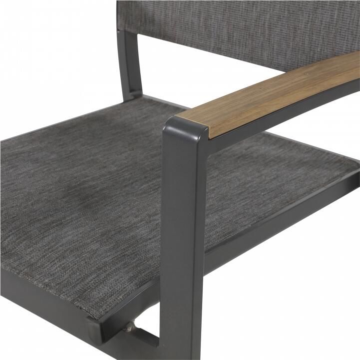 Lesliliving Outdoor Living Tuinstoel Arezzo Antraciet - Foto 4