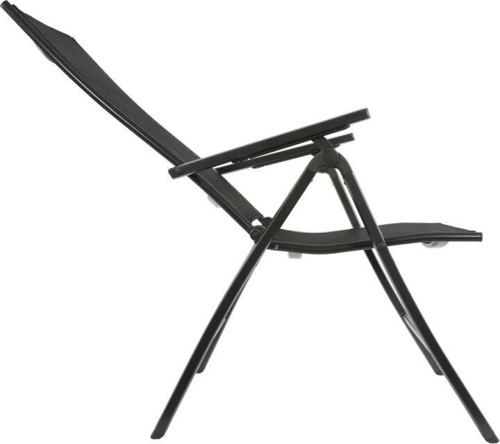 LES Outdoor Living Carino Tuinstoel Inklapbaar en Verstelbaar 5 standen Zwart - Foto 2