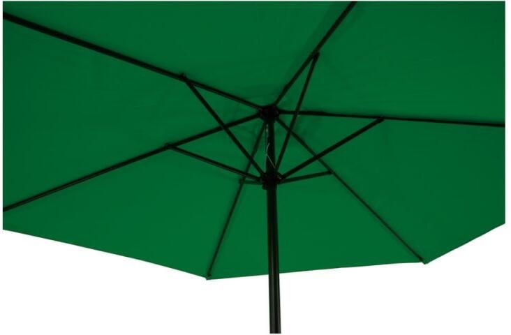 Lesli Living Gemini Stokparasol Parasol Ø 3 meter Donker groen - Foto 3