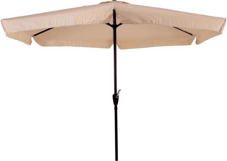 Lesli Living parasol Gemini met volant Ø3 meter ecru - Foto 3