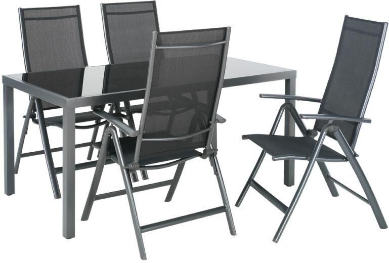 LES Outdoor Living Prego Tuinstoel Inklapbaar en Verstelbaar 5 standen Zwart - Foto 3