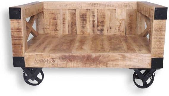 Lex & Max Bari Divan Hondenbench meubel Zand 47x87x57 cm