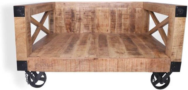 Lex & Max Bari Divan Hondenbench meubel Zand 54x105x72 cm