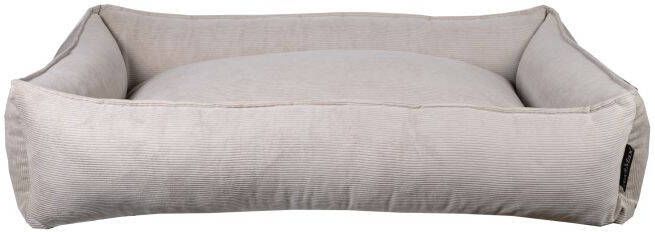 Lex&Max Chicago ribfluweel Hondenmand L100X80cm Sand