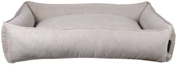 Lex&Max Chicago ribfluweel Hondenmand M90X70cm Sand
