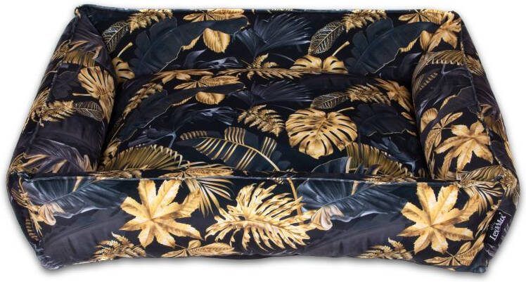 Lex & Max Dubai Hondenmand Zwart Goud 20x100x80 cm