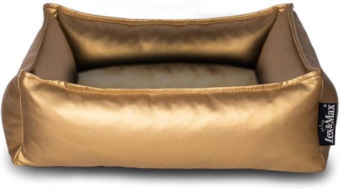 Lex & Max Hondenmand Goud 20x60x45 cm