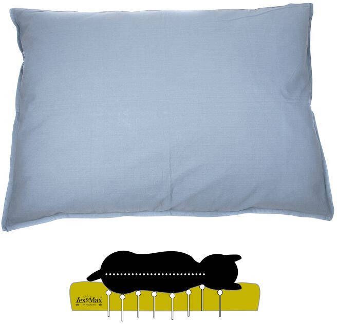Lex & Max Tivoli Orthopedisch Hondenkussen Blauw 16x100x70 cm