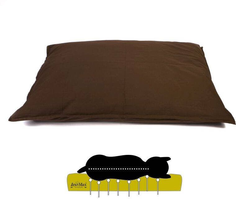 Lex & Max Tivoli Orthopedisch Hondenkussen Bruin 16x100x70 cm