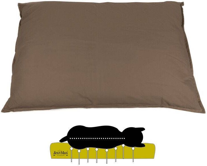 Lex & Max Tivoli Orthopedisch Hondenkussen Bruin 16x100x70 cm