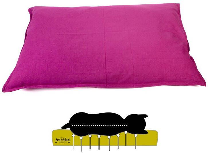 Lex & Max Tivoli Orthopedisch Hondenkussen Fuchsia 16x100x70 cm