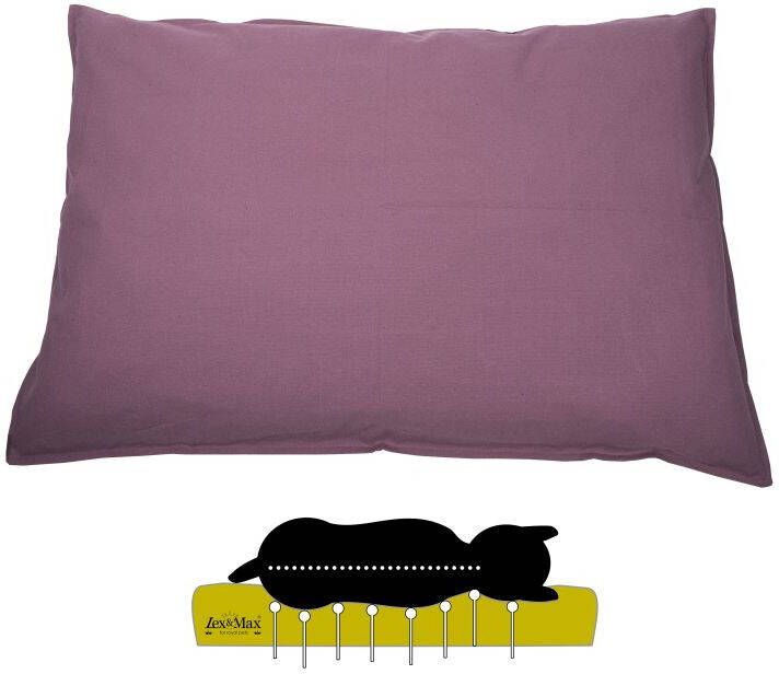 Lex & Max Tivoli Orthopedisch Hondenkussen Oudroze 16x100x70 cm