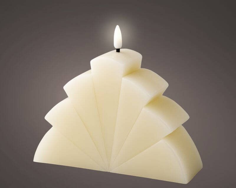 Lumineo Wax Crème LED Kaars Creme warm wit
