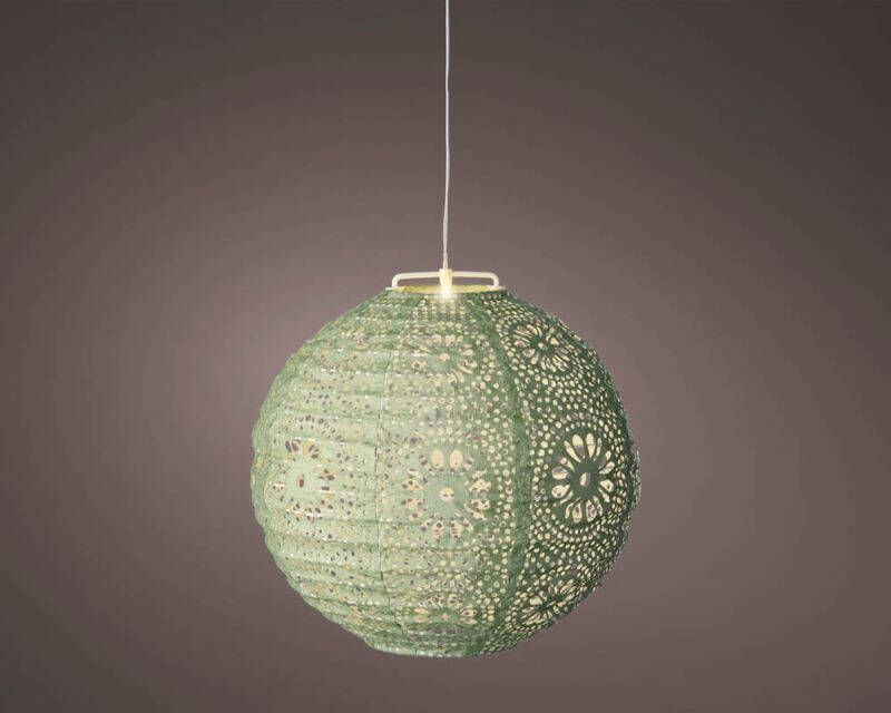 Lumineo Solar lantaarn 25x23 cm Groen warm wit