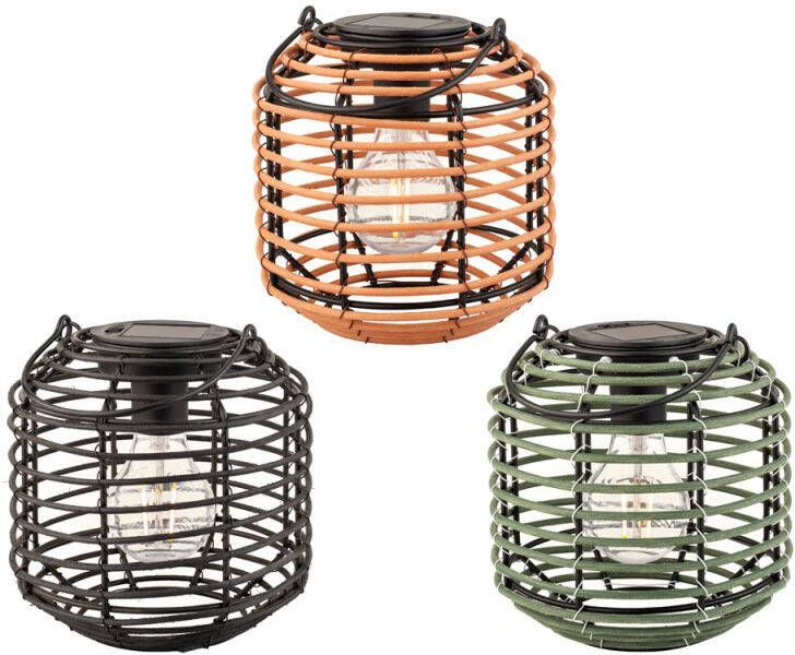 Lumineo Solar lantaarn 15x16 cm Wicker