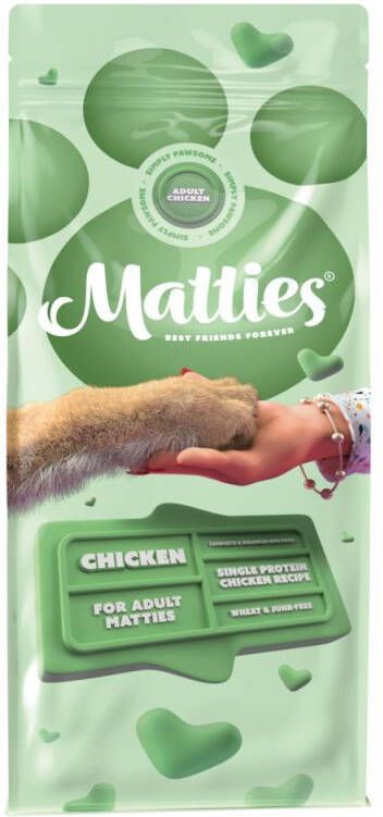 Matties Adult Chicken Hondenvoer Kip 12 kg