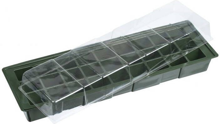 Ubbink Kweekbak Vensterbank Kunststof Transparant 49 X 15 5 X 10 Cm Met Vakverdeling