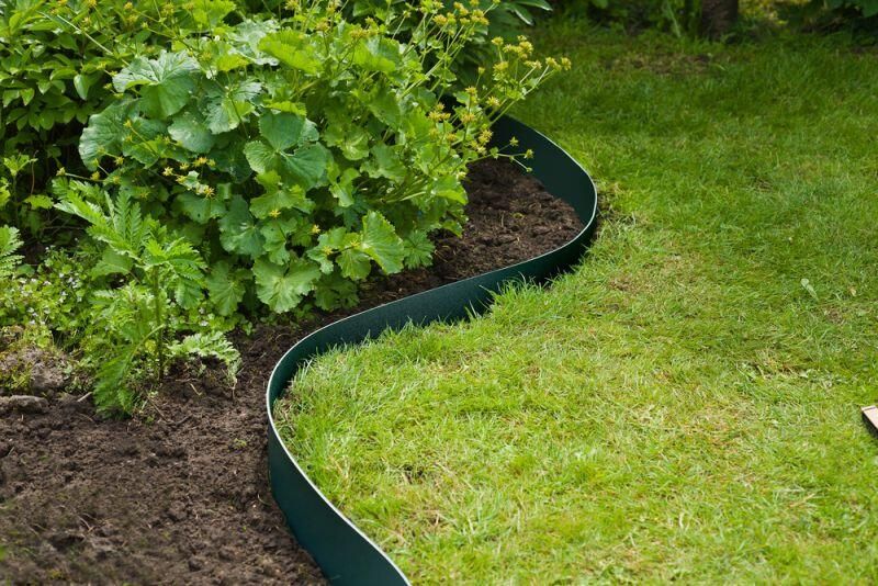 Nature Borderrand op rol Groen 15cm x 10m 3mm dik flexibel