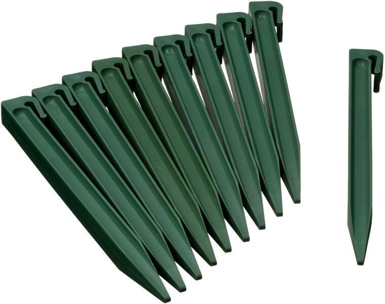 Nature Grondpennen Voor Tuinborder Polyethyleen Groen 1 9x1 8x26 7cm 10 Stuks - Foto 3