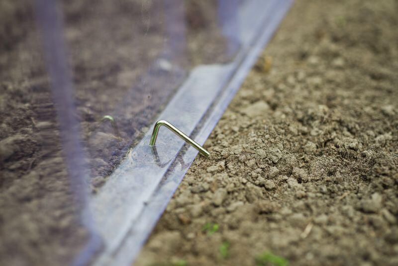 Nature Eindstukken (met 3 Grondpennen) Voor Modulaire Pvc Kweektunnel 22x21 5x40cm - Foto 2