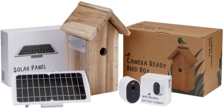 Nestera met Wifi-Camera op Zonne-energie Nestkast met camera 22x19x34 cm